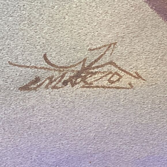 VTG,Myong Mario Native Jung Southwest Sand Art Painting Native American Frame - Picture 8 of 16